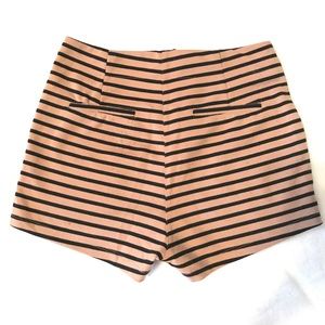 Cute Striped High Waisted Shorts